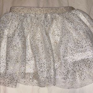 Hanna Andersson girls white and gold Tutu